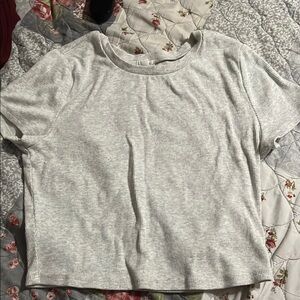 garage gray baby tee